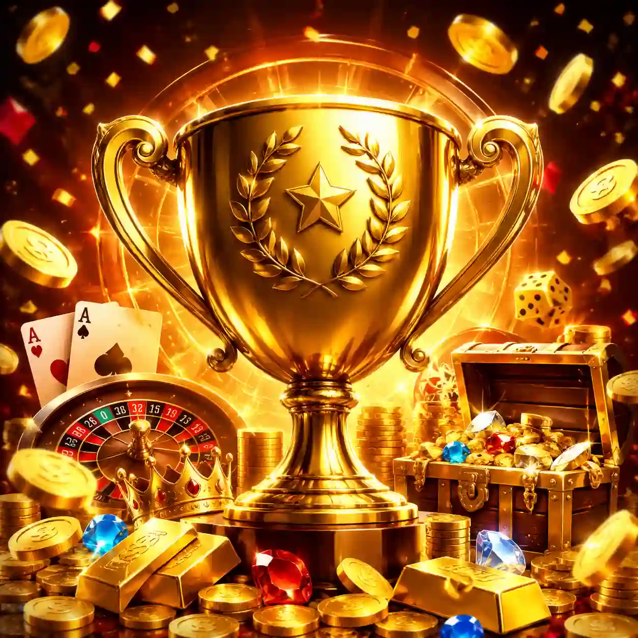 Troféu de torneio de cassino